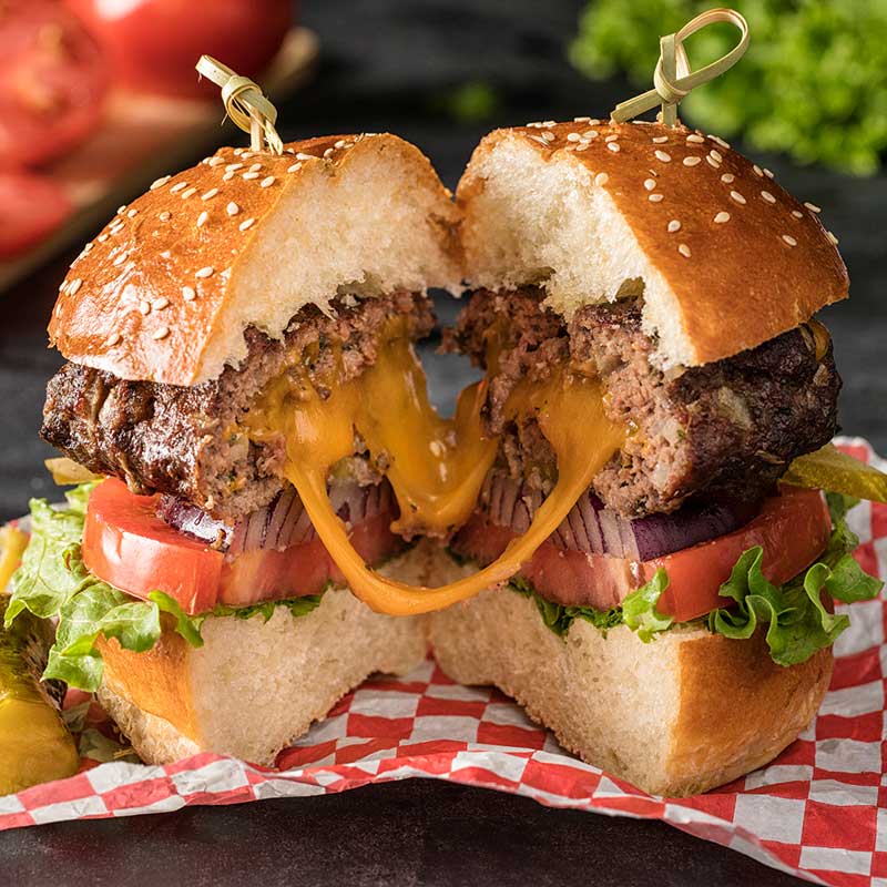Cheese Stuffed Burger