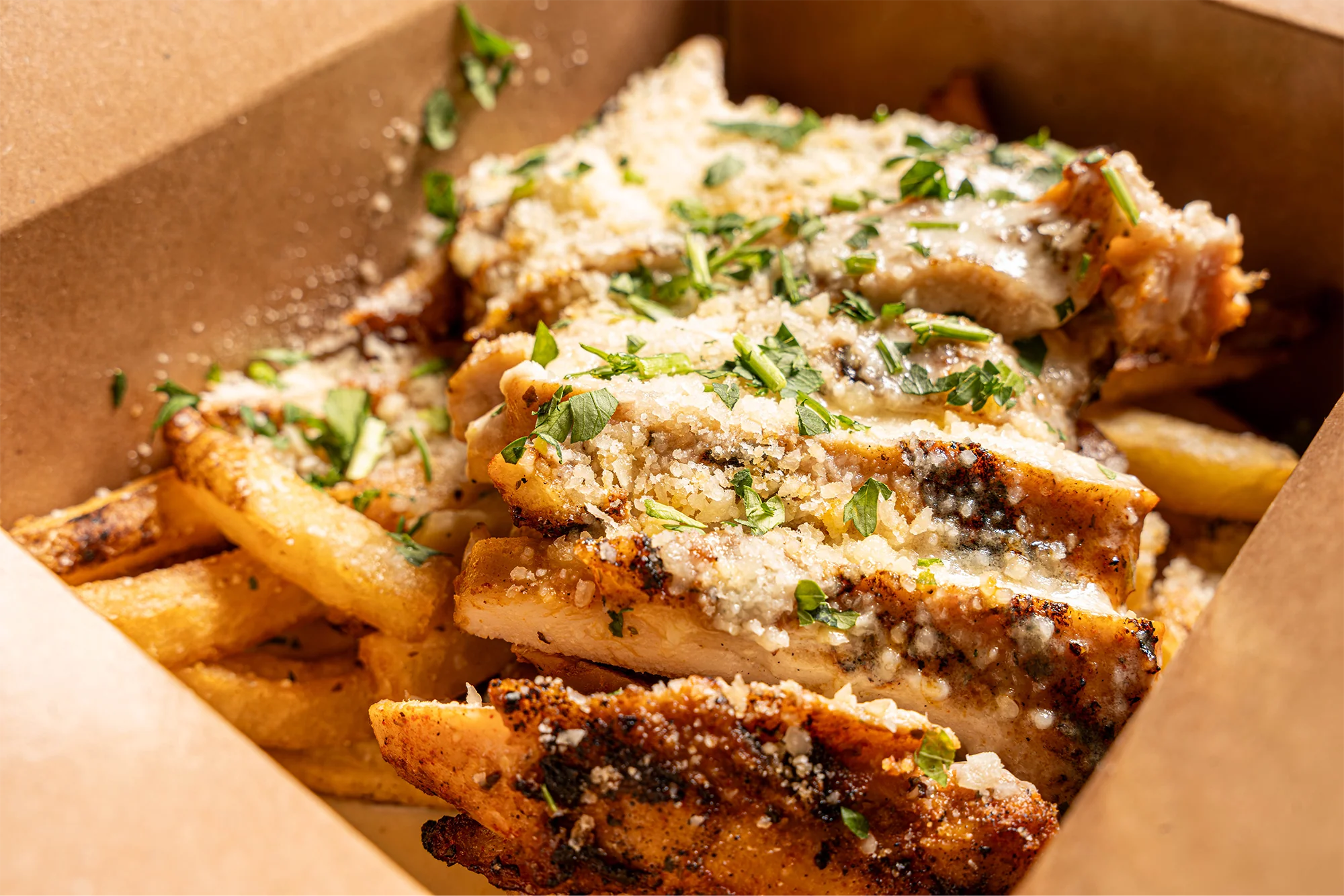 Chicken Alfredo Loaded Fries